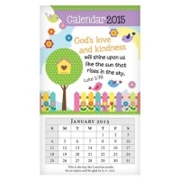 kalendář malý magnetický 2015 - Gods Love and Kindness Luke 1:78 (ppo10)