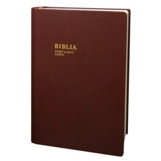 BIBLIA Starý a Nový zákon / SSV - baklažánová farba