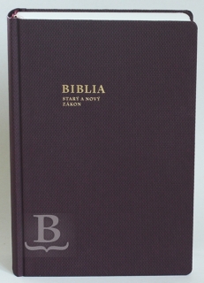 Biblia slovenská, rímskokatolícka, rodinná, baklažánová farba