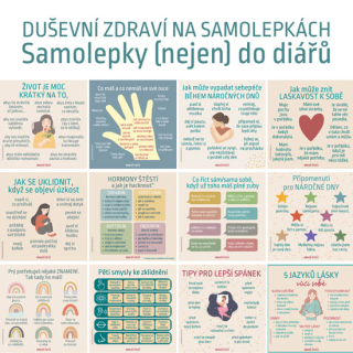 Duševní zdraví na samolepkách