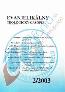 Evanjelikálny teologicý časopis 2/2003